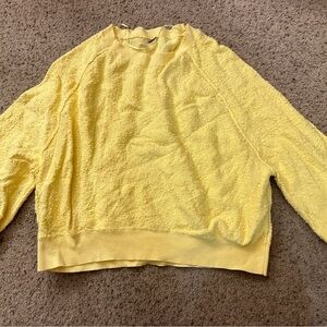Free People Found my friend pullover Yellow Women's Sweater